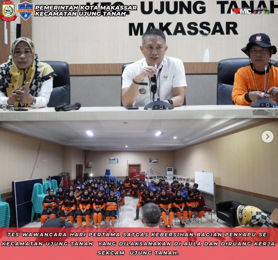 Sekcam Ujung Tanah Lakukan Tes Wawancana Pegawai Laskar Pelangi Tahun 2023